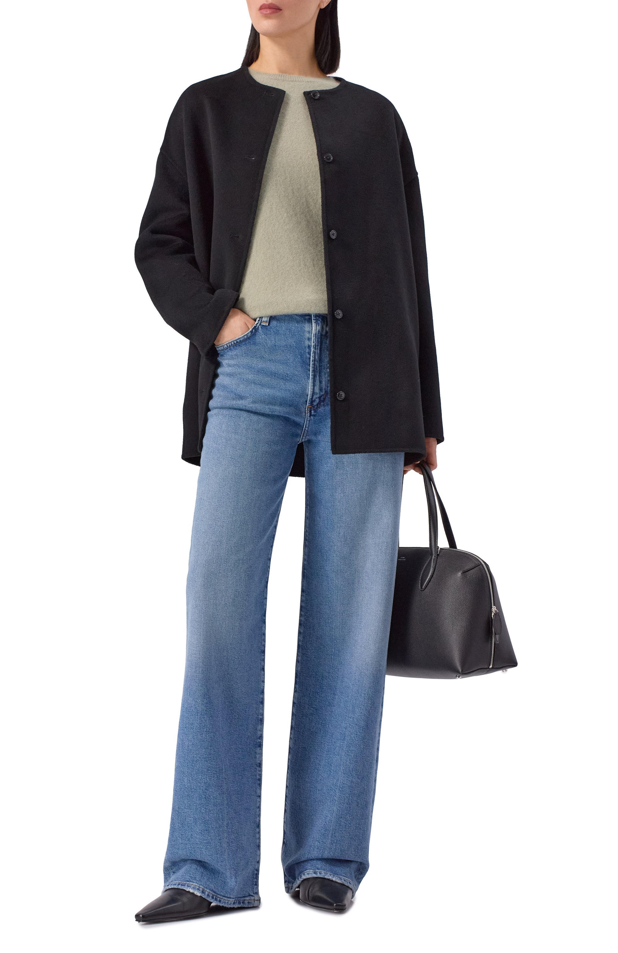 Джинсы AGOLDE голубого цвета по цене 52400 руб., арт. A9153-1858, фото 2 Джинсы AGOLDE, арт. A9153-1858, фото 2