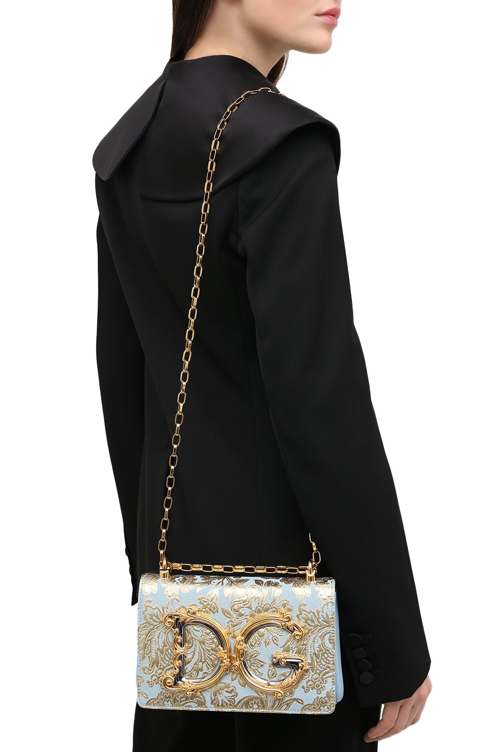 Сумка girls DOLCE & GABBANA голубого цвета по цене 212000 руб., арт. BB6498/AW123, фото 5 Сумка girls DOLCE & GABBANA, арт. BB6498/AW123, фото 5