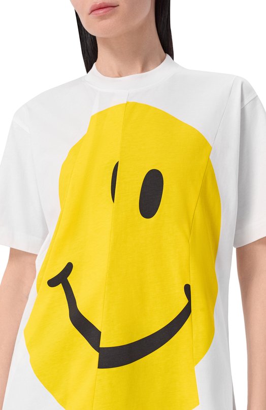 Хлопковая футболка Moschino A0711/0441 Белый  A0711/0441 Фото 5