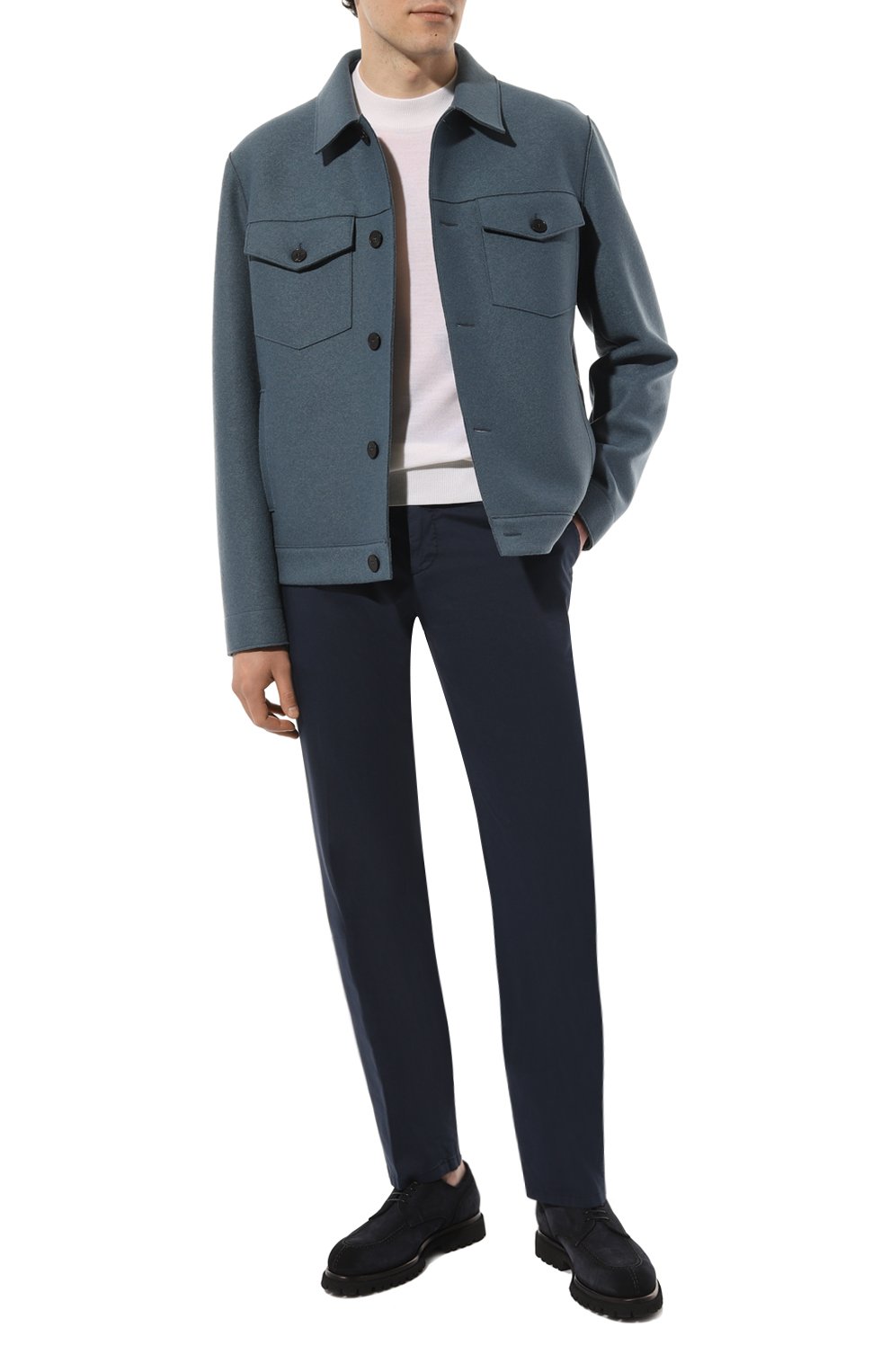 Брюки из хлопка и шелка MARCO PESCAROLO, арт. SLIM80/4900, фото 2