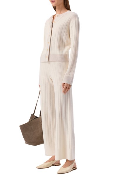 Женские шерстяные брюки YUZEFI, арт. R0WAN-TUCK STITCH TR0USERS/KNIT