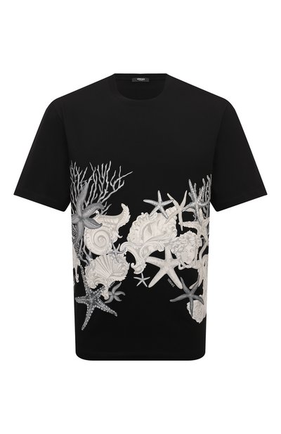 Мужская хлопковая футболка VERSACE, арт. 1013302/1A11409