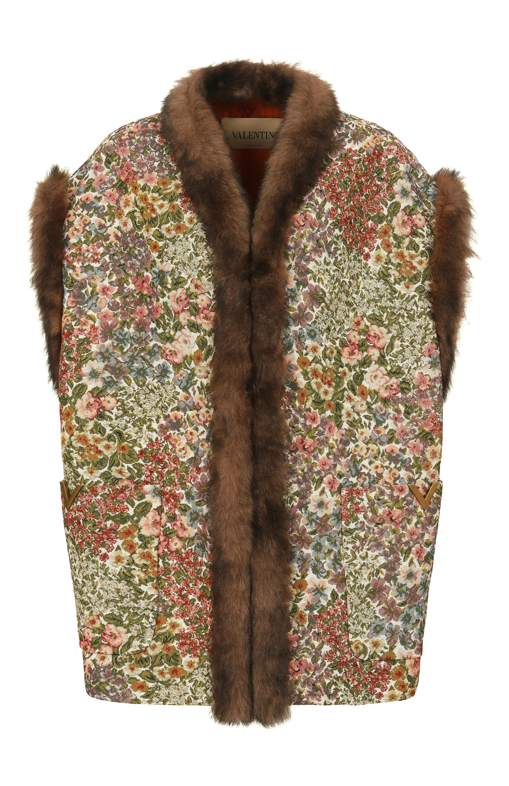 Жилет с отделкой из ягненка VALENTINO, арт. 8B3CF0T2/9YL, фото 1