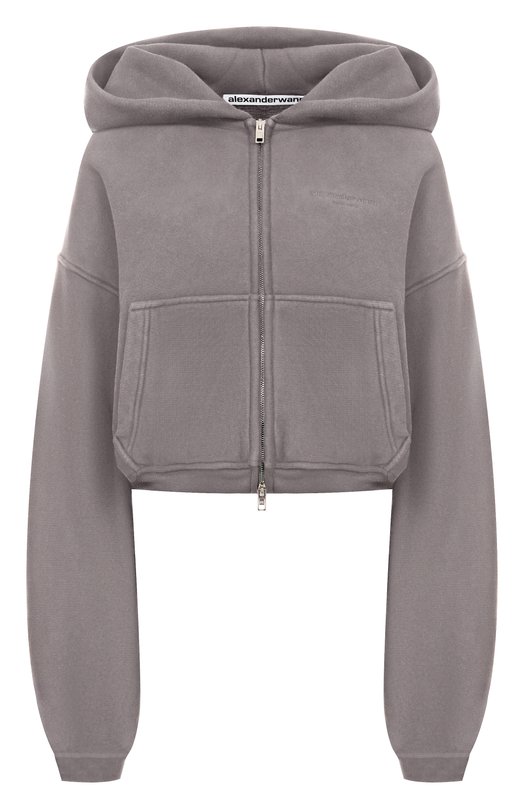 Хлопковая толстовка Alexander Wang 1CC3251057 Серый 1CC3251057