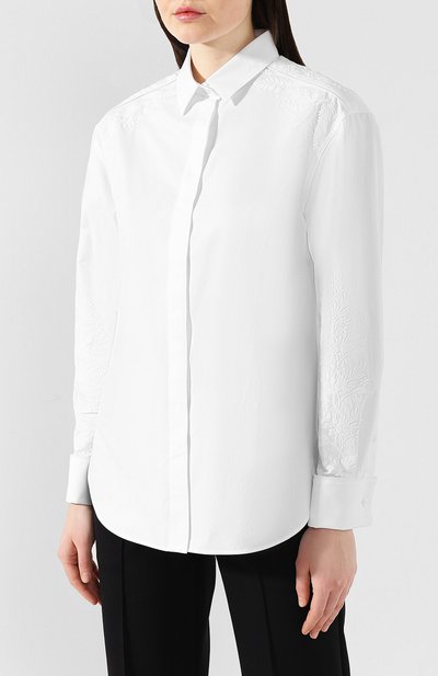 Хлопковая рубашка BURBERRY, арт. 8008500, фото 3