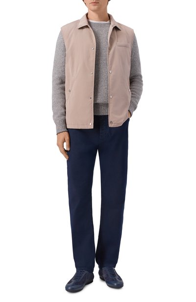 Мужские кожаные кроссовки KITON, арт. USSA445N01378