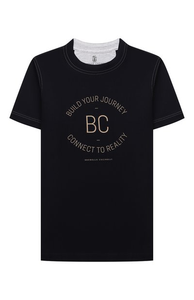 Хлопковая футболка BRUNELLO CUCINELLI, арт. BE857T114C, фото 1