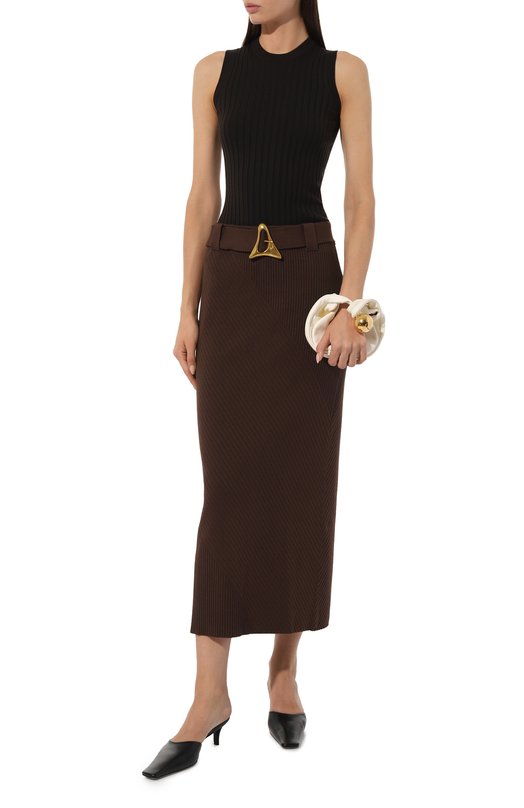 Шерстяной топ Dolce & Gabbana FXJ26T/JCVJ7 Коричневый  FXJ26T/JCVJ7 Фото 2
