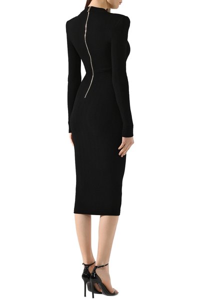 Платье BALMAIN черного цвета по цене 166500 руб., арт. TF16640/K030, фото 4 Платье BALMAIN, арт. TF16640/K030, фото 4