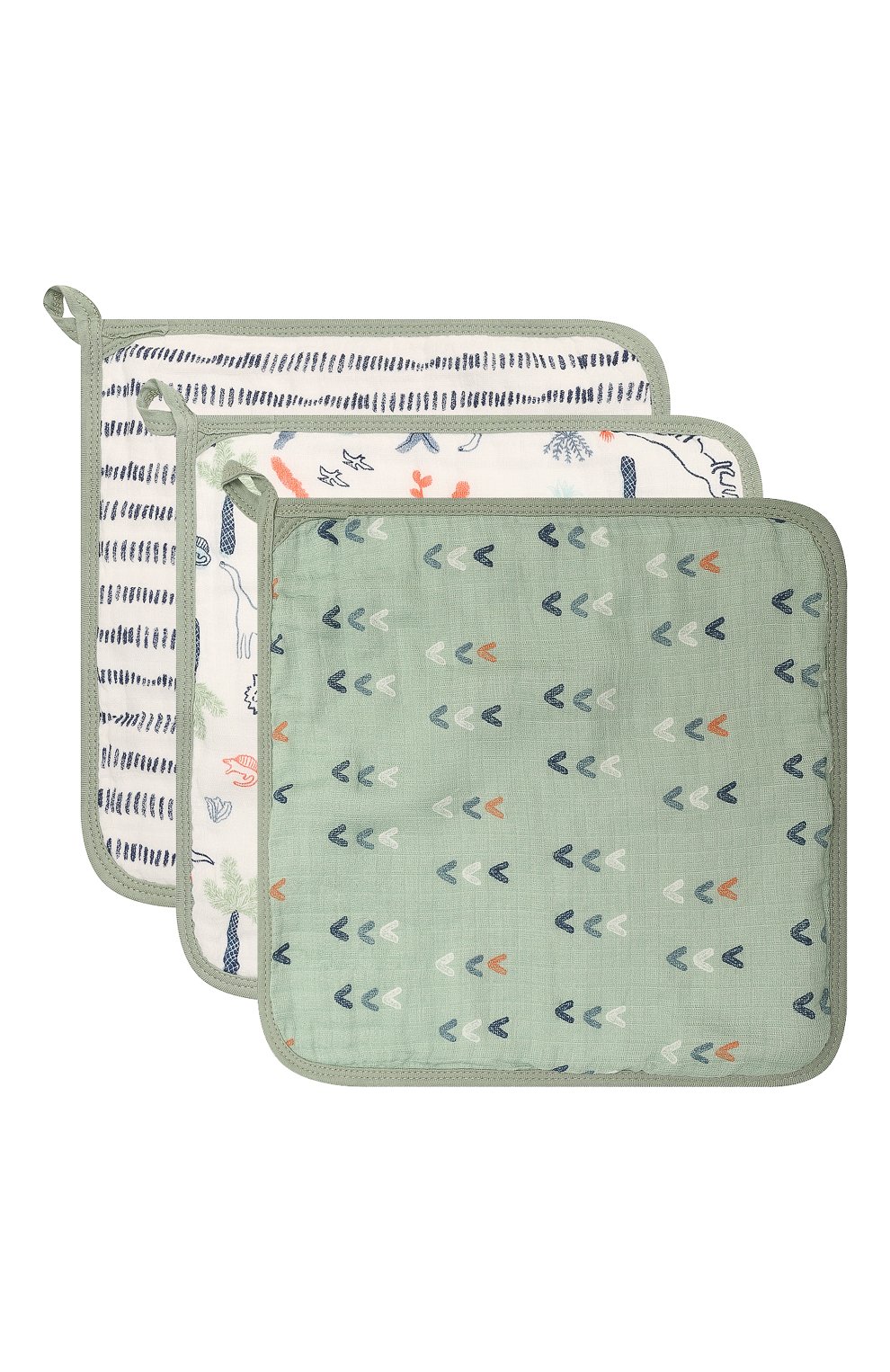 Комплект из трех полотенец ADEN+ANAIS хаки цвета по цене 2890 руб., арт. EWCC30002, фото 1 Комплект из трех полотенец ADEN+ANAIS, арт. EWCC30002, фото 1