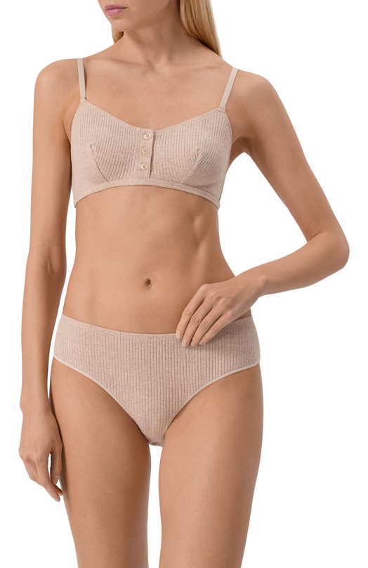 Хлопковый бюстгальтер DNUD Paris L931SG Бежевый  L931SG Фото 2