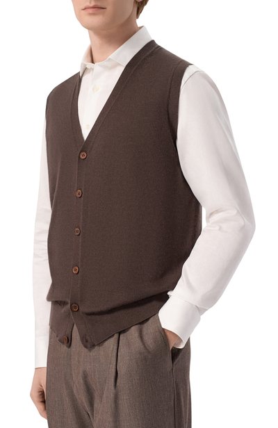 Жилет из кашемира и шелка CORNELIANI, арт. 28M536/2A25129, фото 3