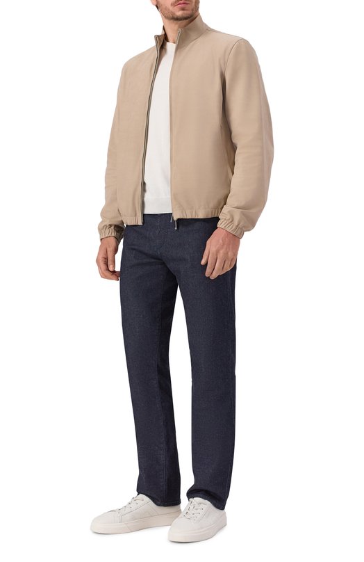 Кожаный бомбер Zegna F179T/UFPNTA9 Бежевый  F179T/UFPNTA9 Фото 2