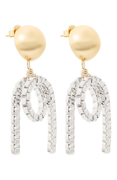 Серьги PEARL OCTOPUSS.Y, арт. CHAIN L00P EARRINGS/M, фото 3