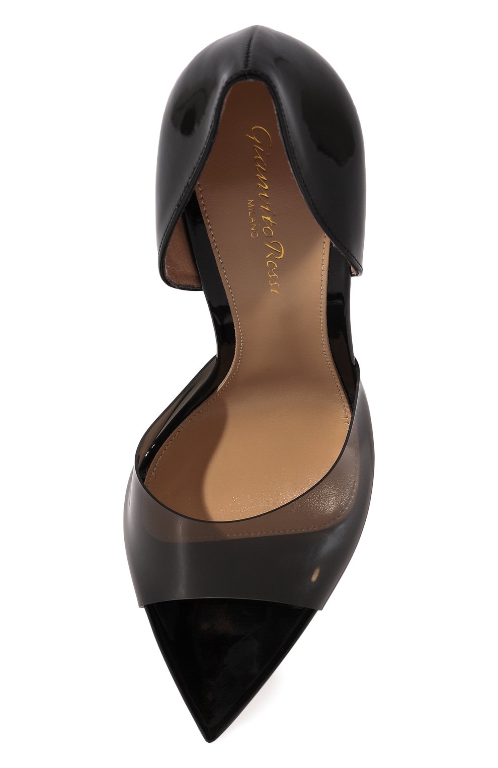 Комбинированные туфли bree 105 GIANVITO ROSSI, арт. G61519.15RIC.GSVFUNE, фото 6