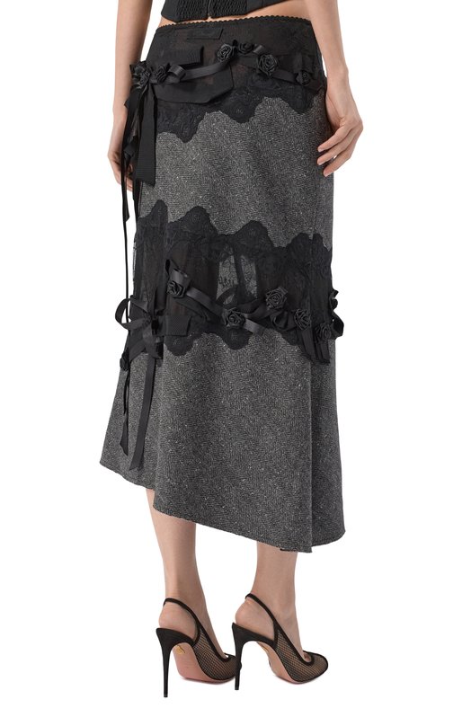 Комбинированная юбка Daniil Antsiferov DA_3210G Серый  DA_3210G Фото 4