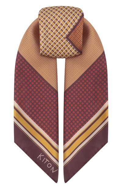 Женский шелковый платок KITON, арт. D53754K0570