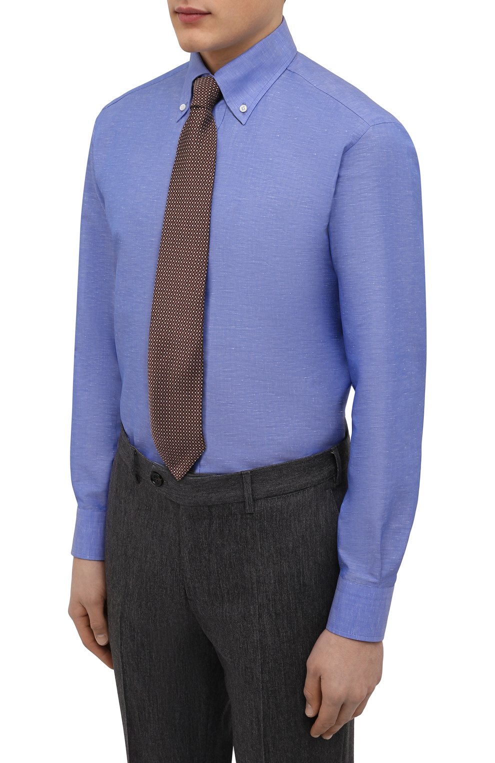 Сорочка изо льна и хлопка BRIONI, арт. RCB80M/P106C, фото 4