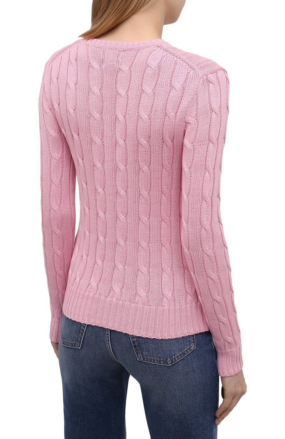 Хлопковый пуловер POLO RALPH LAUREN розового цвета по цене 19650 руб., арт. 211580009, фото 4 Хлопковый пуловер POLO RALPH LAUREN, арт. 211580009, фото 4
