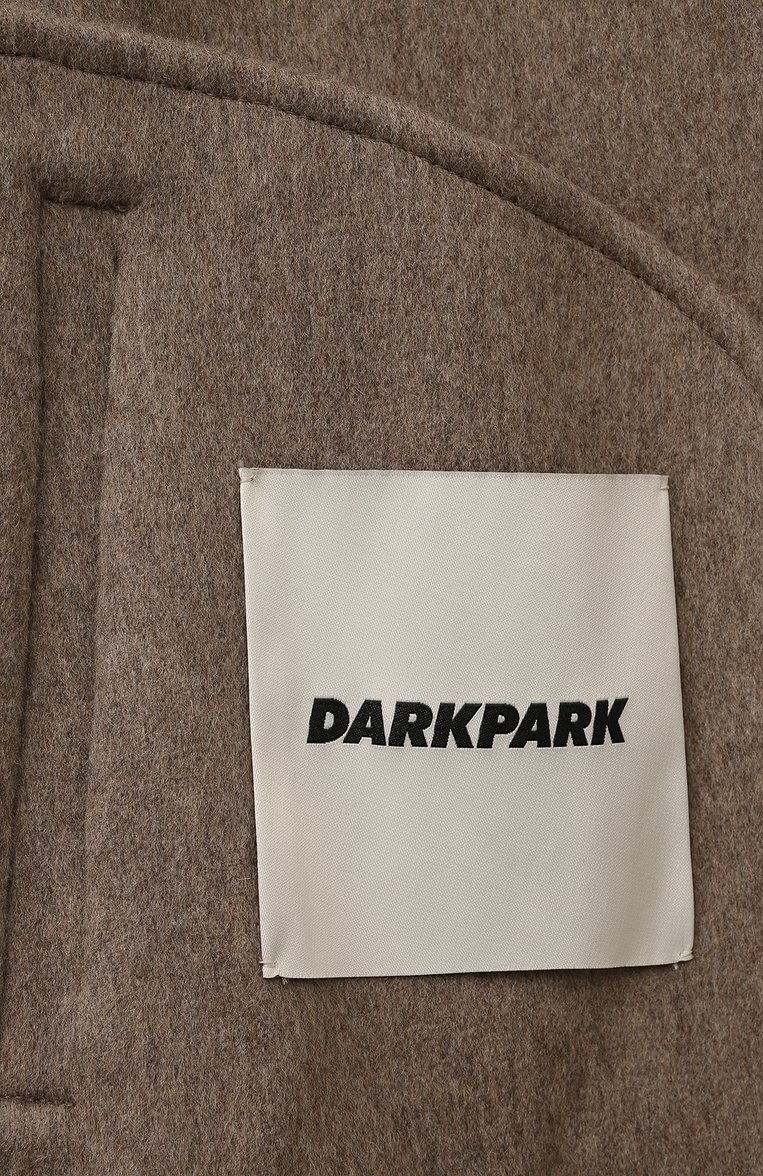 Мужская куртка-рубашка из шерсти и кашемира DARKPARK хаки цвета, арт. MSH05/FAW08 | Фото 6 (Рукава: Длинные; Материал внешний: Шерсть; Длина (верхняя одежда): Короткие; Стили: Кэжуэл; Мужское Кросс-КТ: шерсть и кашемир, Куртка-рубашка; Кросс-КТ: Куртка, Утепленные)