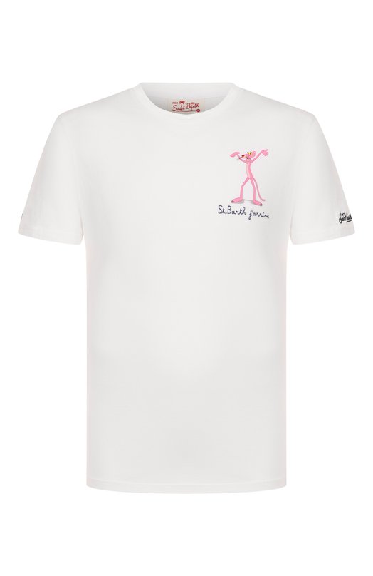 Хлопковая футболка MC2 Saint Barth STBM TSHIRT MAN/05390H Белый STBM TSHIRT MAN/05390H