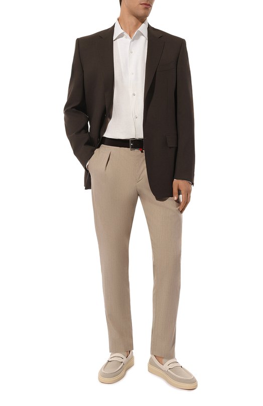 Льняная рубашка Zegna UBX30A5/SR03802 Белый  UBX30A5/SR03802 Фото 2
