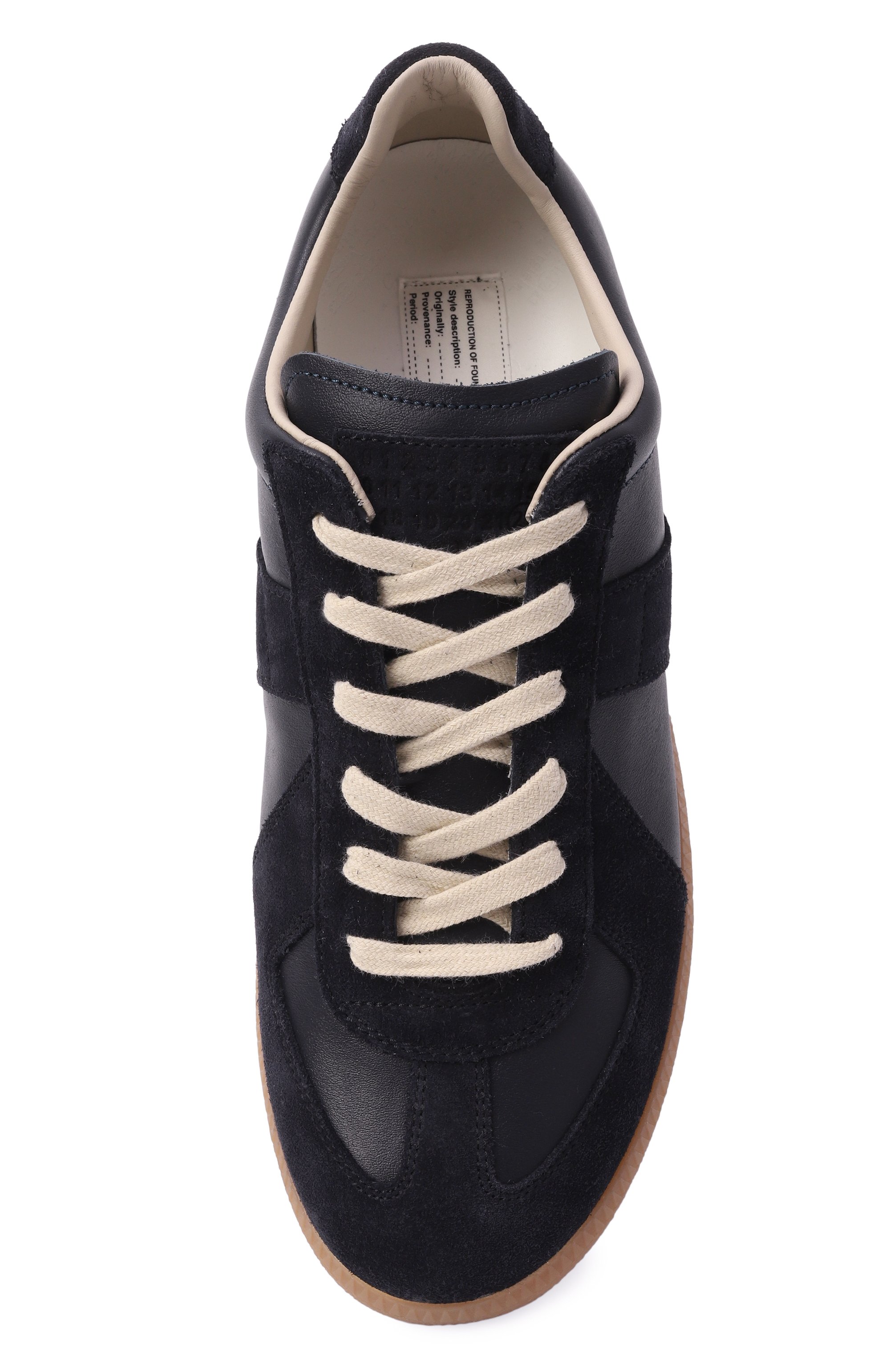 Кожаные кеды replica MAISON MARGIELA темно-синего цвета по цене 77900 руб., арт. S58WS0109/P1895, фото 6 Кожаные кеды replica MAISON MARGIELA, арт. S58WS0109/P1895, фото 6