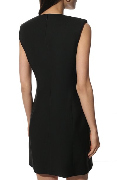 Шерстяное платье GIVENCHY черного цвета по цене 217500 руб., арт. BW21AA13QB, фото 4 Шерстяное платье GIVENCHY, арт. BW21AA13QB, фото 4