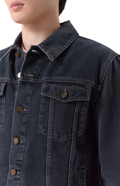 Джинсовая куртка SAINT LAURENT темно-серого цвета по цене 152500 руб., арт. 695177/Y07TE, фото 5 Джинсовая куртка SAINT LAURENT, арт. 695177/Y07TE, фото 5
