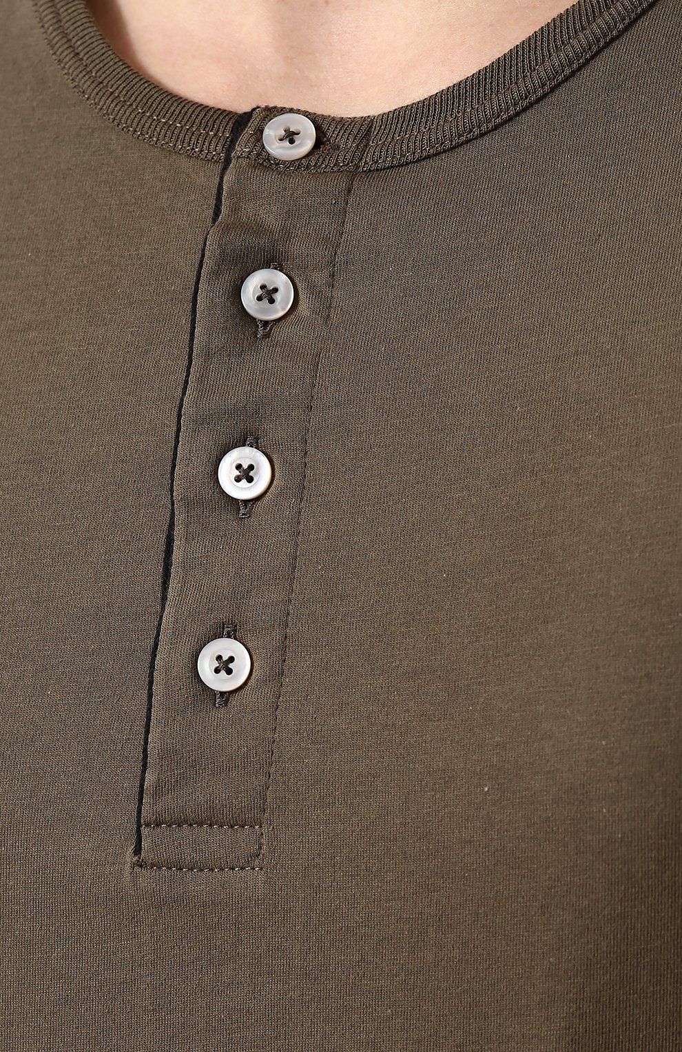 Хлопковый лонгслив с воротником на пуговицах TOM FORD, арт. BP402/TFJ890, фото 5