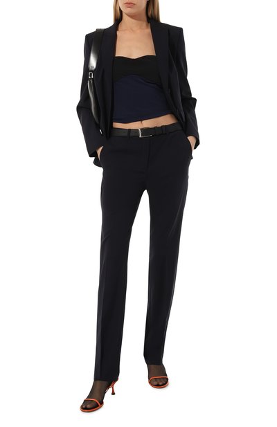 Шерстяные брюки BOSS темно-синего цвета по цене 29950 руб., арт. 50490045, фото 2 Шерстяные брюки BOSS, арт. 50490045, фото 2