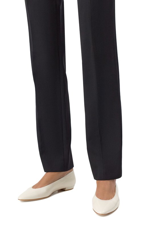 Лакированные балетки Amelia Gianvito Rossi G22334.10RIC.NUI0FFW Белый  G22334.10RIC.NUI0FFW Фото 2