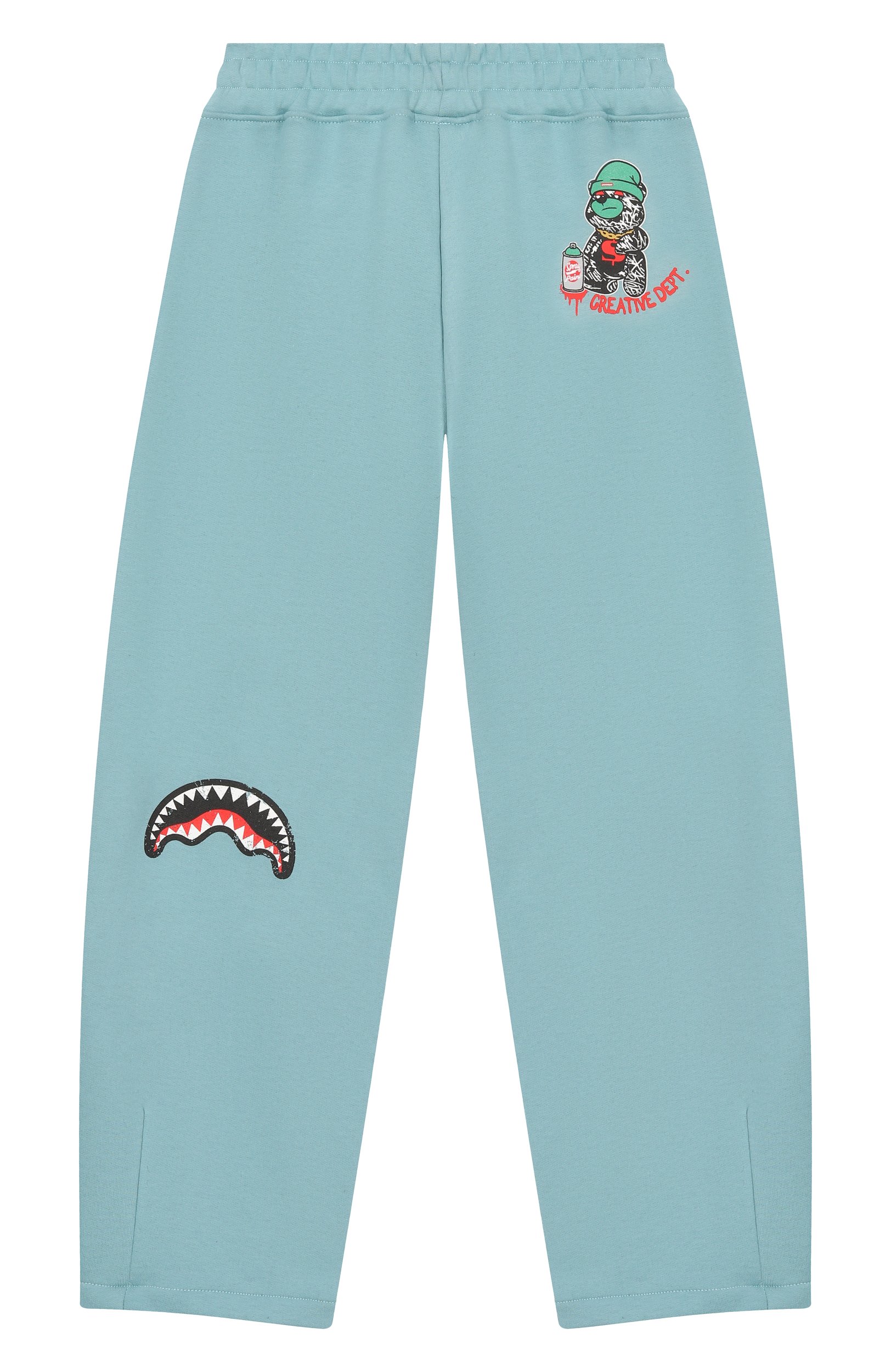 Хлопковые брюки SPRAYGROUND, арт. SPY1516GSM0KE/CREATIVE DEPT. 0VER PANTS SM0KE BLUE, фото 2