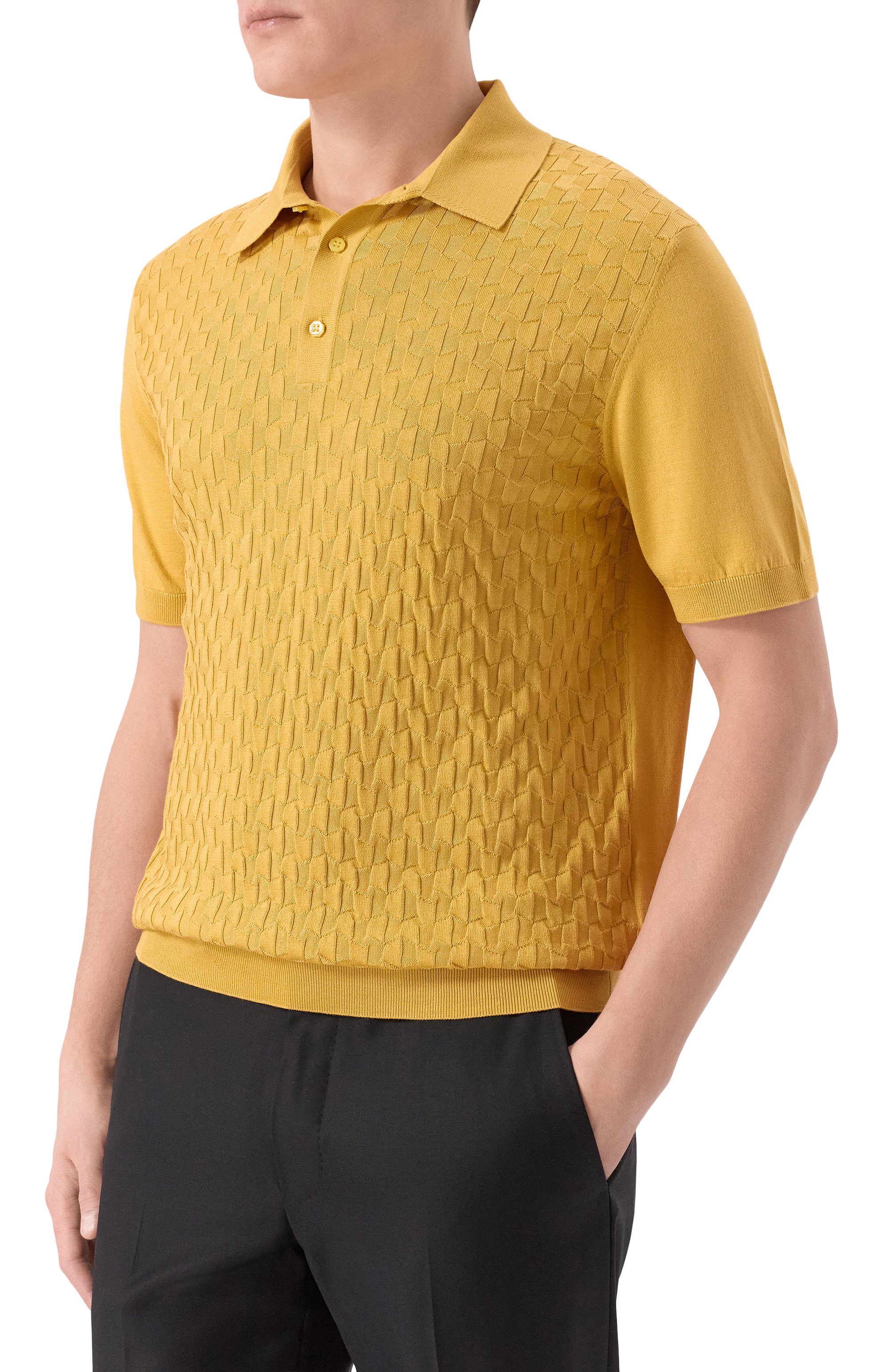 Поло из шелка и хлопка STEFANO RICCI, арт. K818110P13/F26176, фото 3