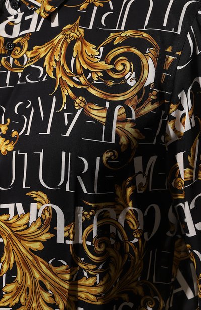 Рубашка из вискозы VERSACE JEANS COUTURE, арт. 73GAL2R0-73UP200 R PRINT L0G0 BAR0QUE/NS153, фото 5