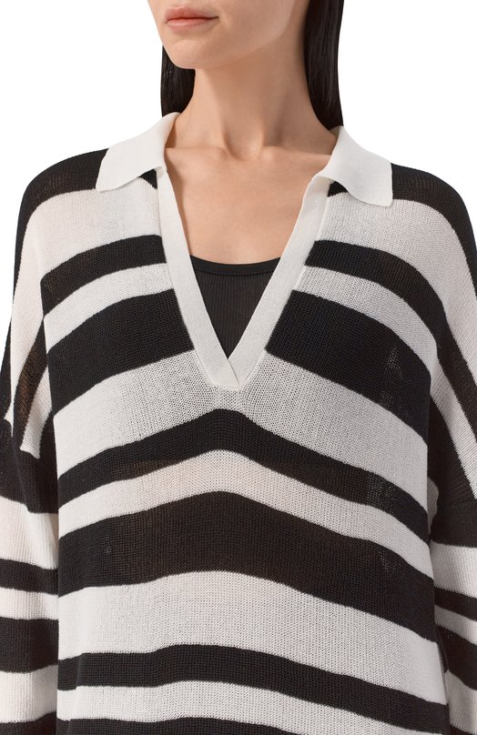 Платье из вискозы Maryan Mehlhorn M3055730 Чёрно-белый  M3055730 Фото 4