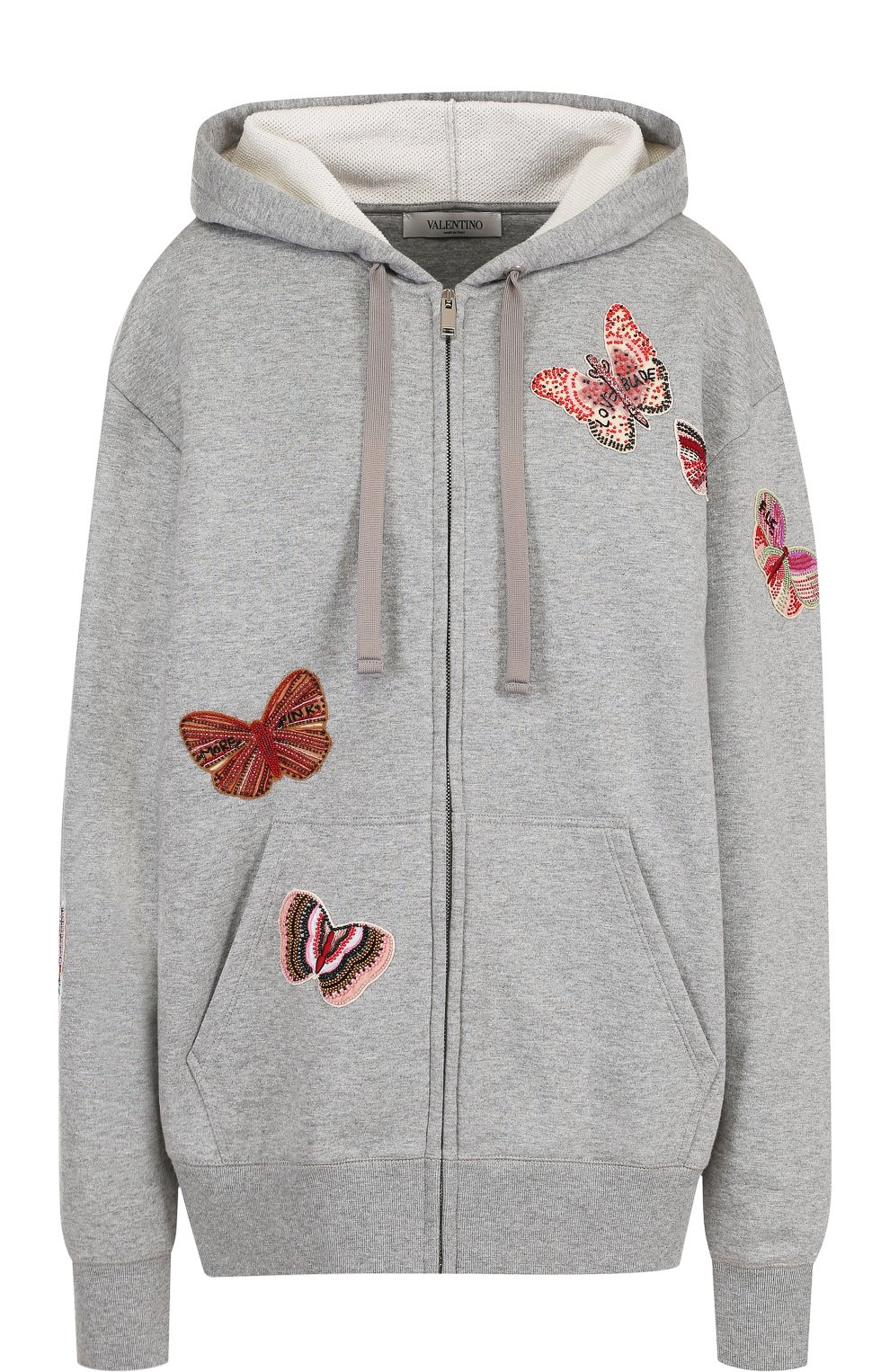 Хлопковый кардиган с капюшоном и отделкой в виде бабочек VALENTINO, арт. PB3MF03X/3PC, фото 1
