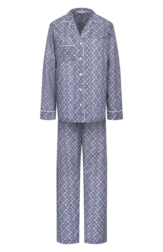 Хлопковая пижама Derek Rose 2012/LEDB091 Синий 2012/LEDB091