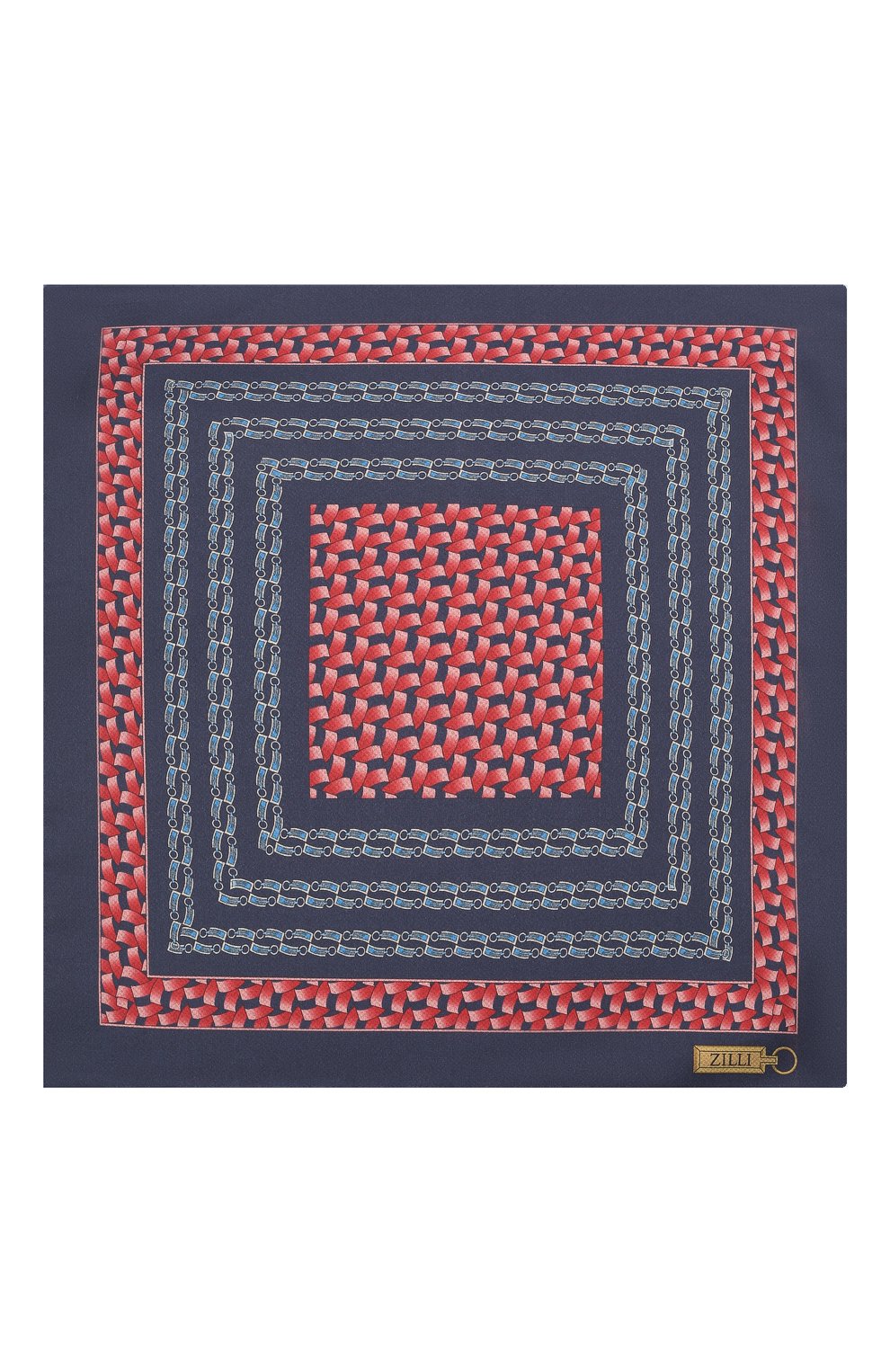 Шелковый платок ZILLI красного цвета по цене 8995 руб., арт. 51600/HANDKERCHIEF, фото 3 Шелковый платок ZILLI, арт. 51600/HANDKERCHIEF, фото 3