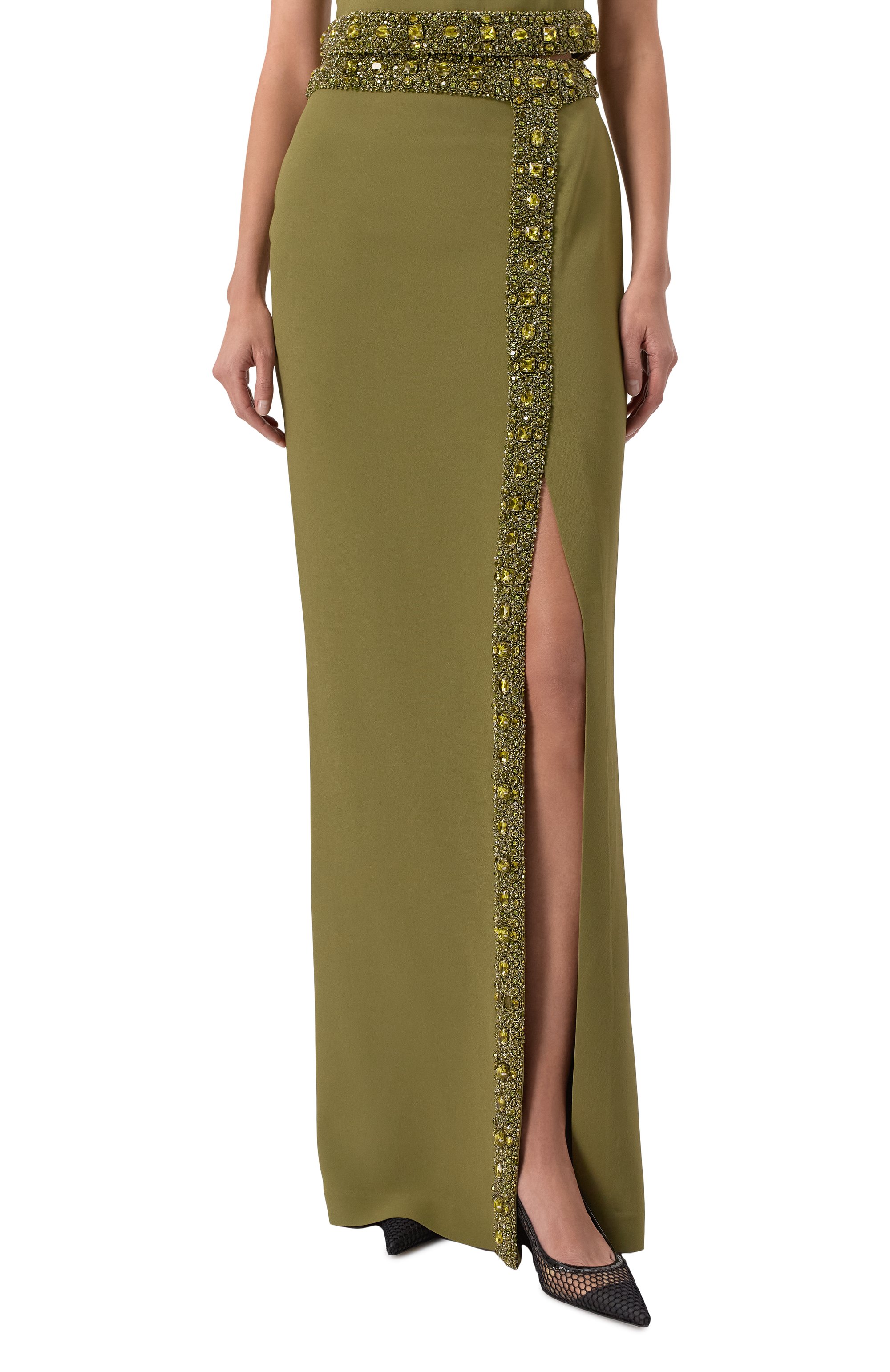 Юбка с отделкой бисером ZUHAIR MURAD, арт. RSK25052/CRCA016, фото 3