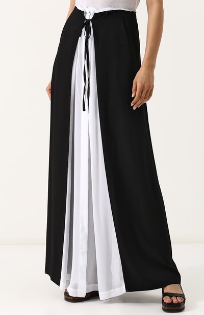 Юбка-макси из вискозы с контрастной вставкой ANN DEMEULEMEESTER, арт. 1801-1760-150-098, фото 3