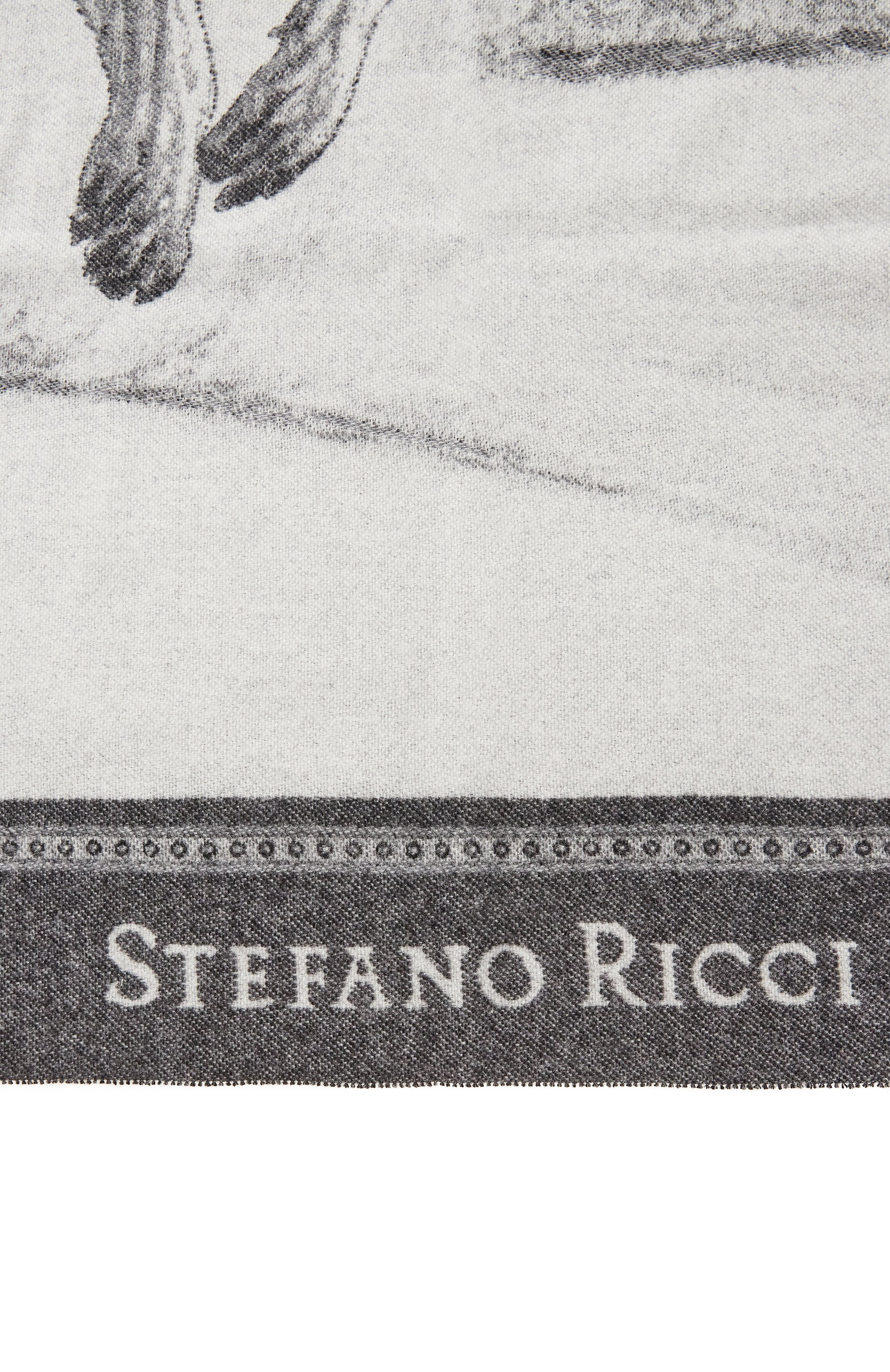 Кашемировый плед волки STEFANO RICCI коричневого цвета по цене 356500 руб., арт. MWA4300090/8394, фото 3 Кашемировый плед волки STEFANO RICCI, арт. MWA4300090/8394, фото 3