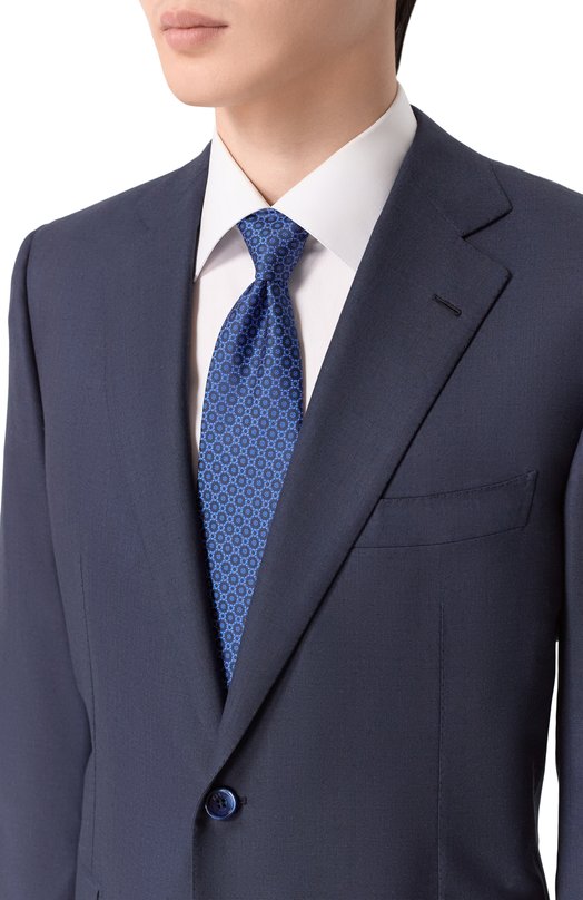 Шелковый галстук Stefano Ricci CCXL/60014 Синий  CCXL/60014 Фото 2