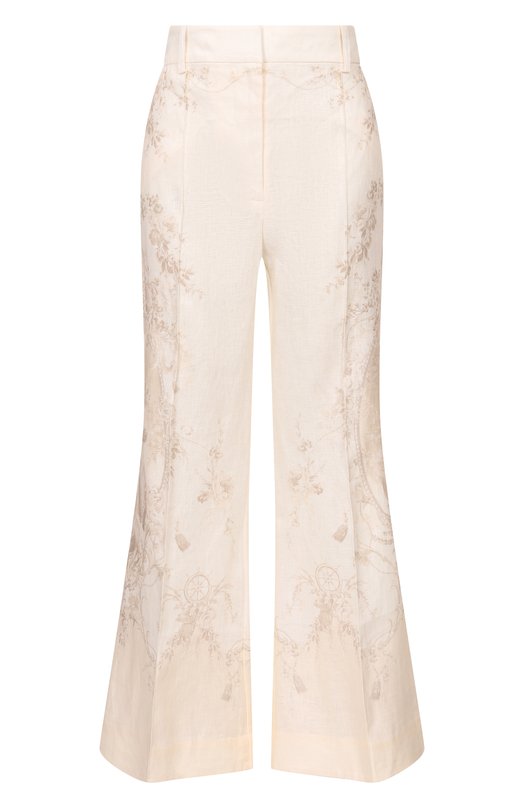 Льняные брюки Zimmermann 4068PC26R Кремовый 4068PC26R