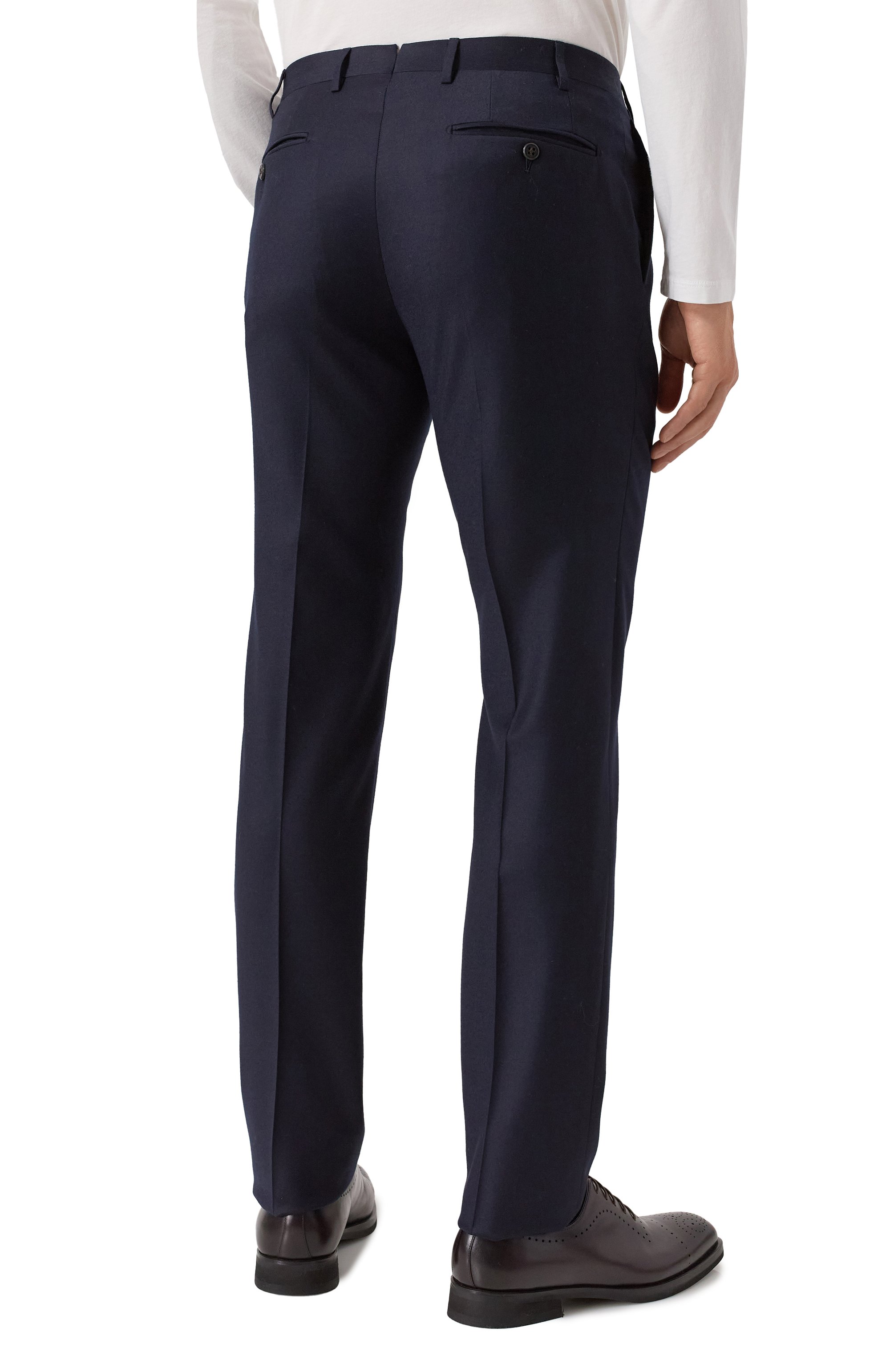 Шерстяные брюки CORNELIANI темно-синего цвета по цене 52050 руб., арт. 265B03-2618581, фото 4 Шерстяные брюки CORNELIANI, арт. 265B03-2618581, фото 4