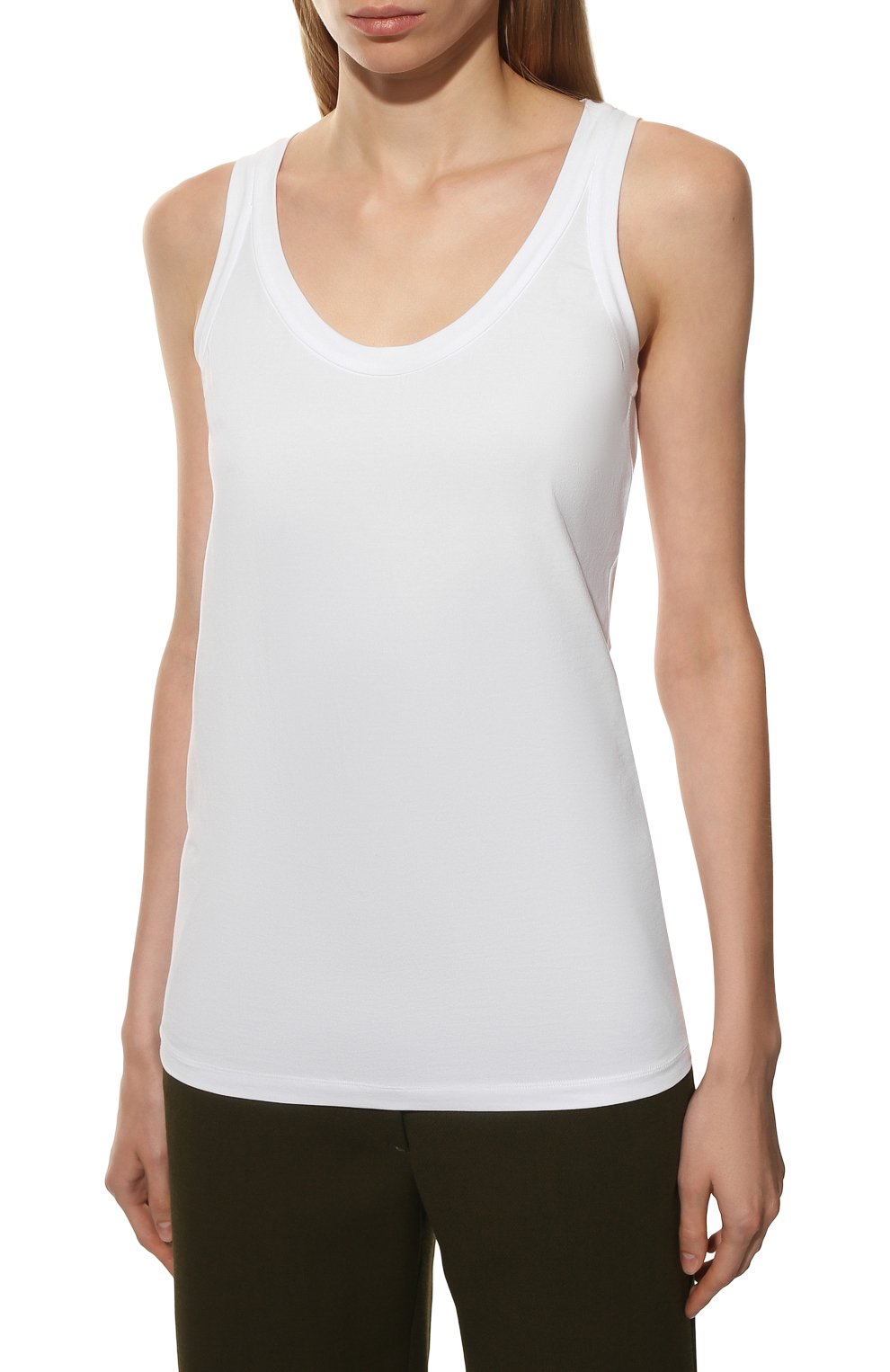 Хлопковая майка BRUNELLO CUCINELLI, арт. M0T18B0150, фото 3