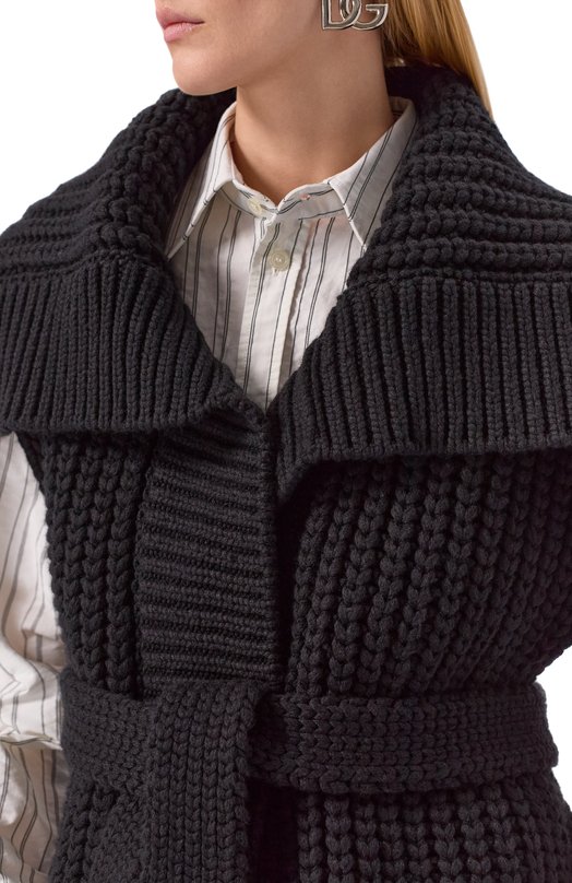 Жилет из шерсти и кашемира Dolce & Gabbana FXVCKT/JBME2 Чёрный  FXVCKT/JBME2 Фото 5