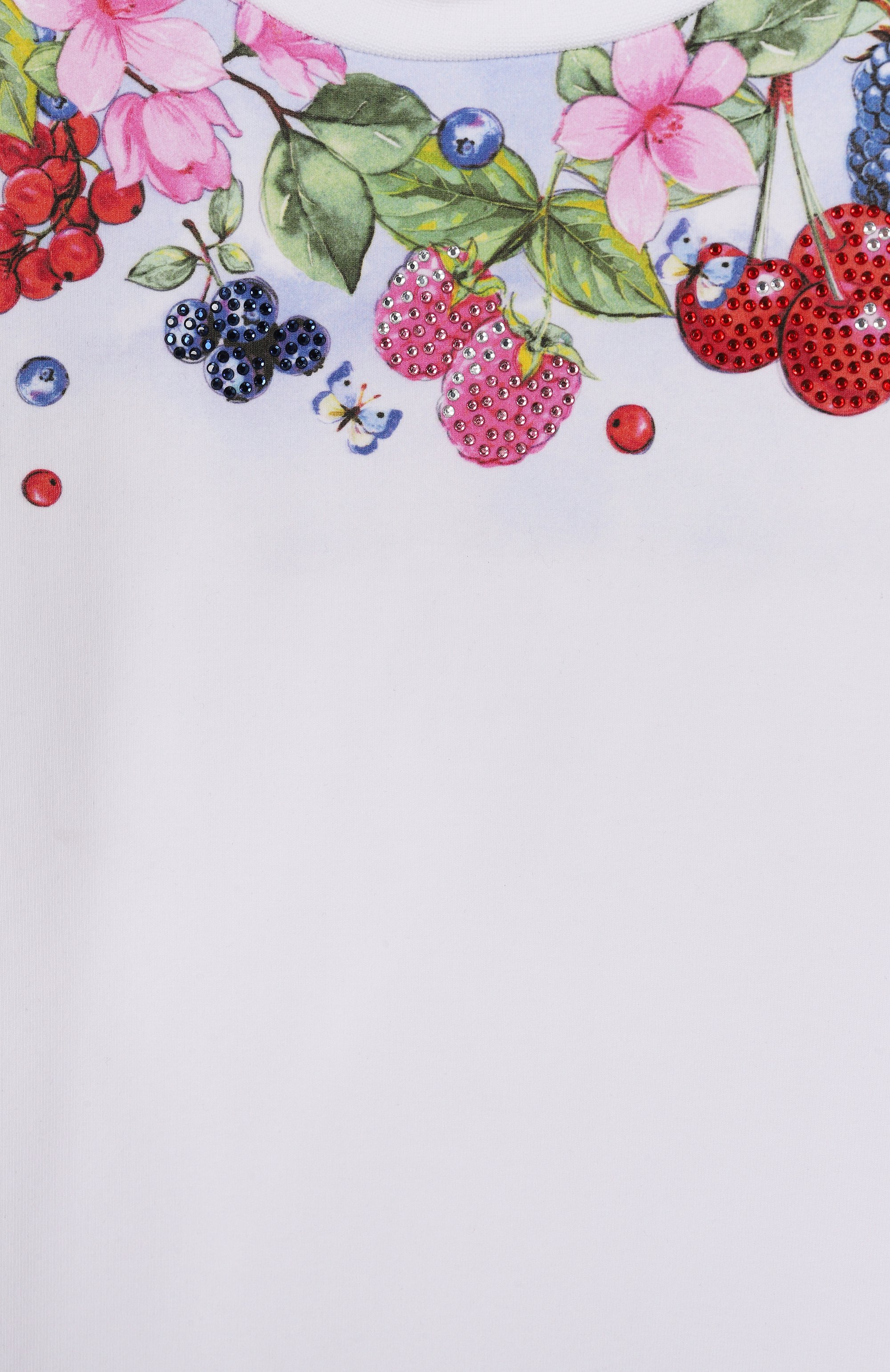 Хлопковое платье MONNALISA белого цвета по цене 19650 руб., арт. 19E917, фото 3 Хлопковое платье MONNALISA, арт. 19E917, фото 3