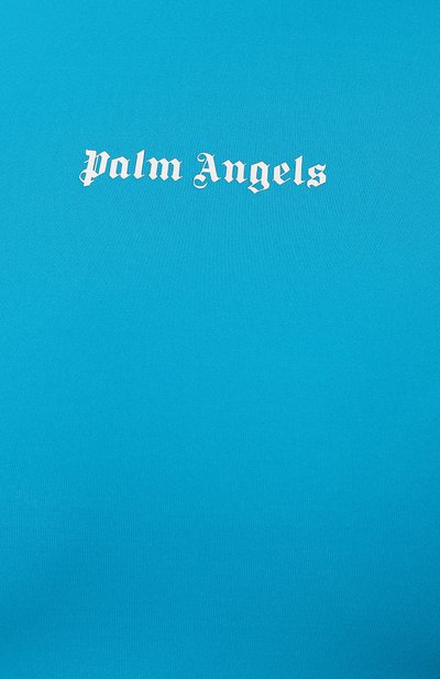 Хлопковый топ PALM ANGELS голубого цвета по цене 28300 руб., арт. PWVO001S23FAB0015501, фото 5 Хлопковый топ PALM ANGELS, арт. PWVO001S23FAB0015501, фото 5