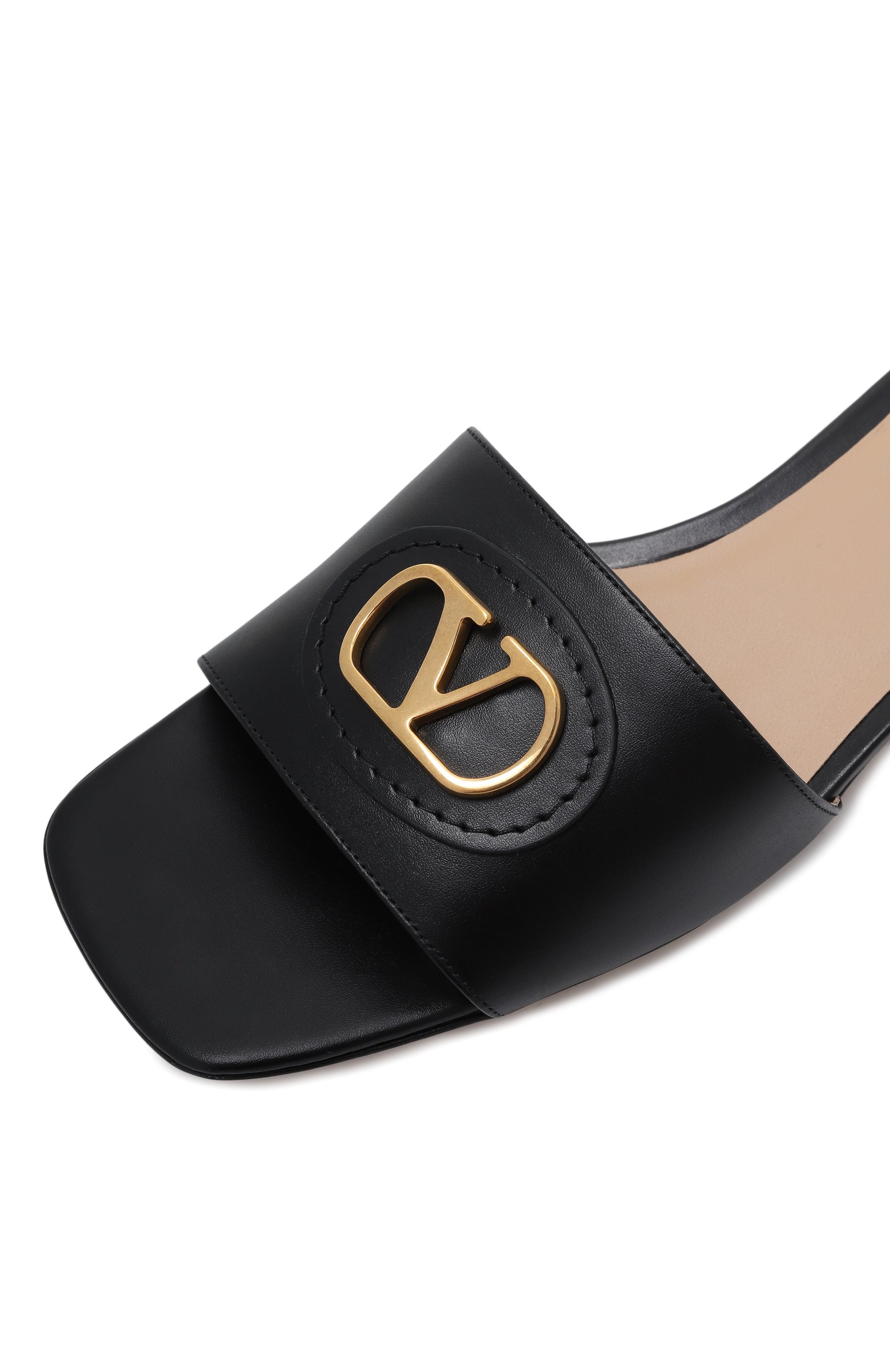 Кожаные шлепанцы vlogo signature VALENTINO, арт. 6W2S0LT0/DSH, фото 7